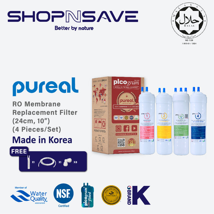 (Jakim HALAL) RO Membrane/ 4pc Set/ Korea Picogram RO Membrane Water Filter