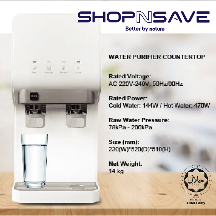 Nano Alkaline Countertop Type Water Dispenser with Free Installation