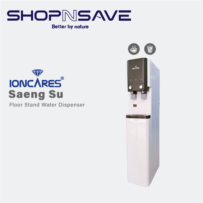 IONCARES Saeng Su Floor Stand Water Dispenser (Hot, Cold, Ambient, 4 Stage Filtration System)