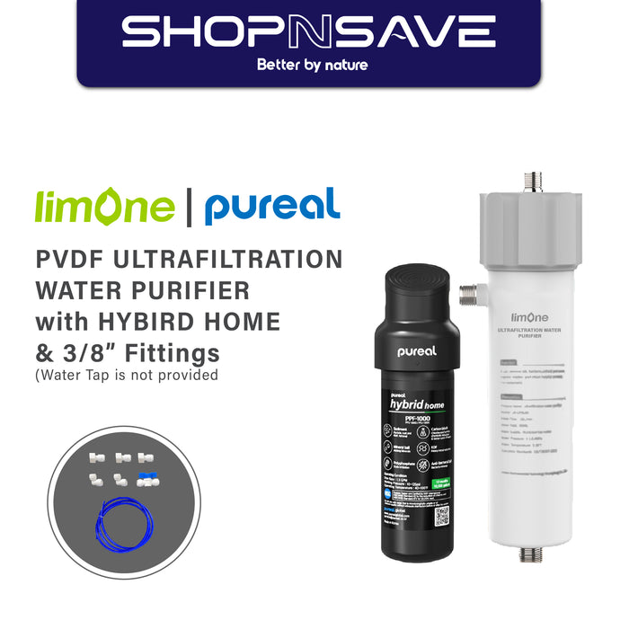 LIMONE PVDF Ultrafitration Water Purifier with Pureal Hybrid Home