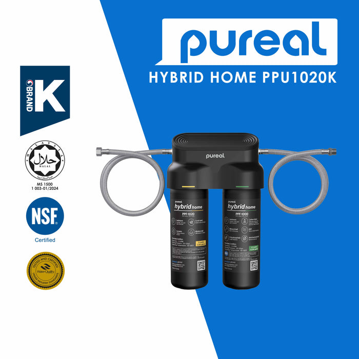 Pureal Hybrid Home PPU1020K UnderSink Water Filter 38,000L, Food Preparation, Boiler, Coffee