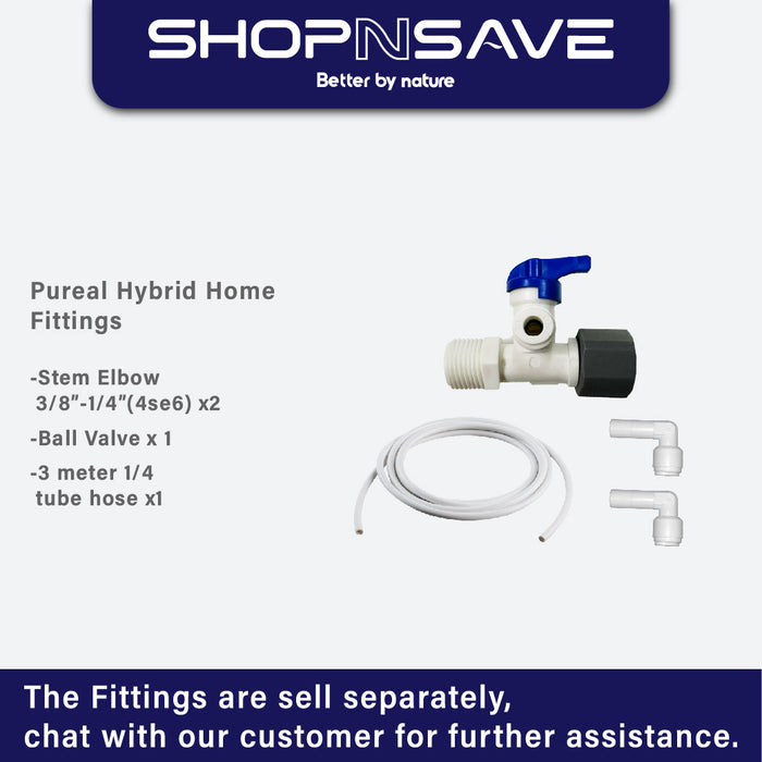 (Jakim HALAL) Pureal Hybrid Home PPU-1000K Under Sink Water Filter System, 10K Gallons, NSF/ANSI 42&372, Mineral Sediment Carbon Block KDF Polyphosphate Filter for Scale & Lead & Chlorine