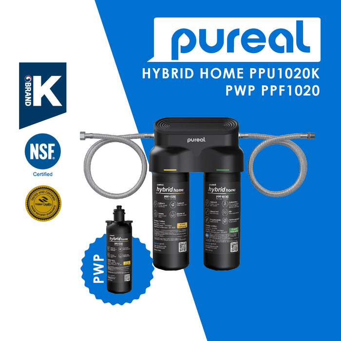 [PWP PPF-1020] Pureal Hybrid Home PPU1020K UnderSink Water Filter 38,000L