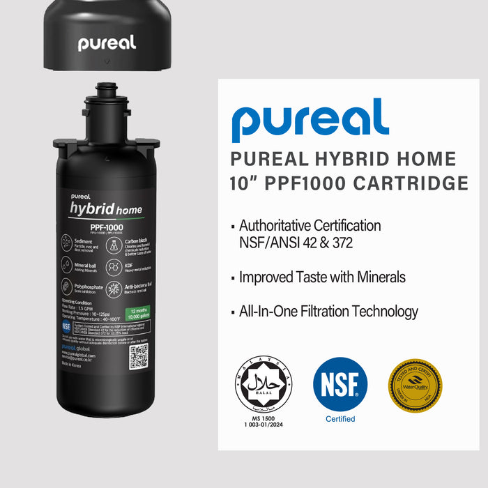 LIMONE PVDF Ultrafitration Water Purifier with Pureal Hybrid Home