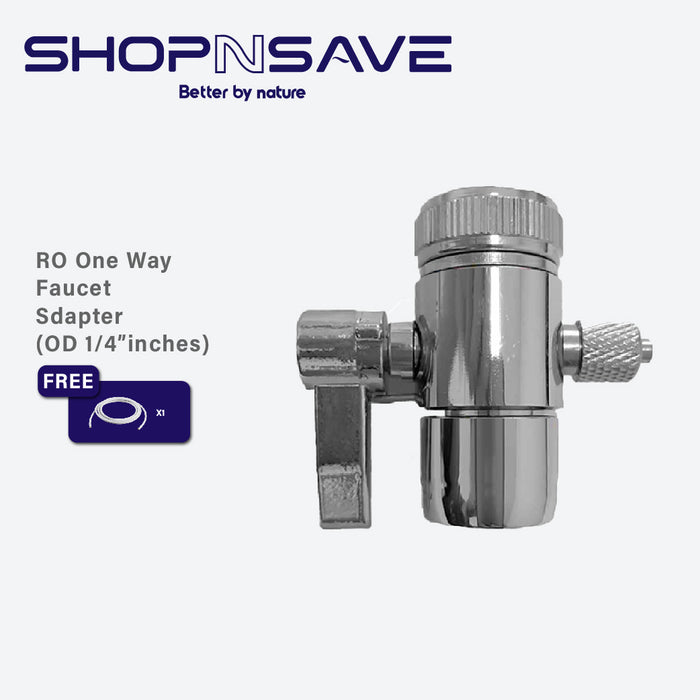 RO Faucet adapter, 1 Way diverter, kitchen faucet adapter, compatible with all standard size fuacet.