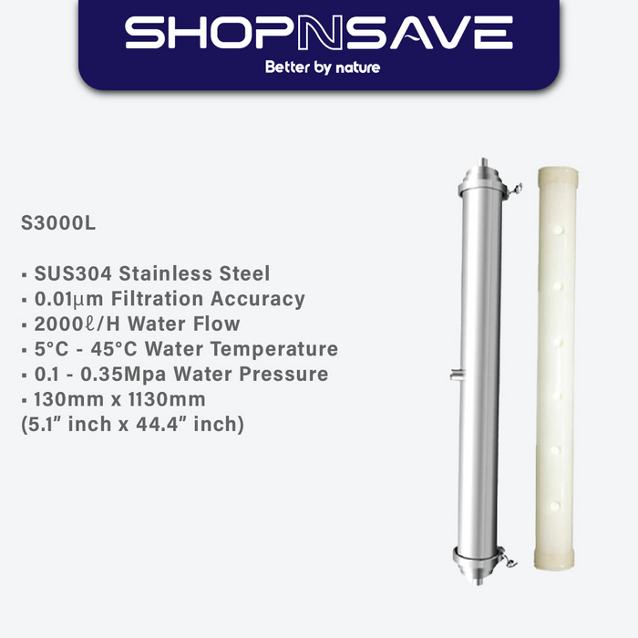 S3000L  Ultra Membrane Whole House Filtration System (LIMITED 2 UNIT only) Cash & Carry Only