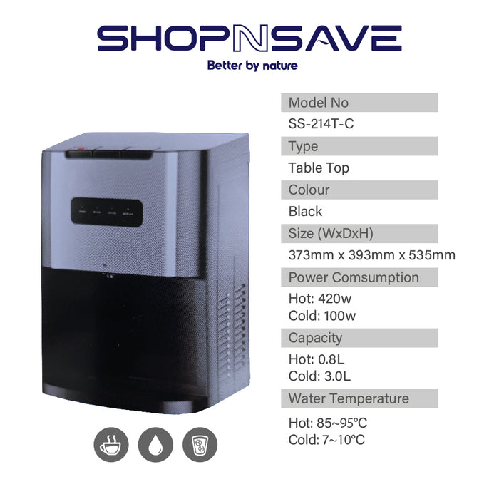 [SELF-COLLECTION ONLY] SHOPNSAVE SS-214T-C 3in1 [Hot|Ambient|Cold] Table Top Water Dispenser