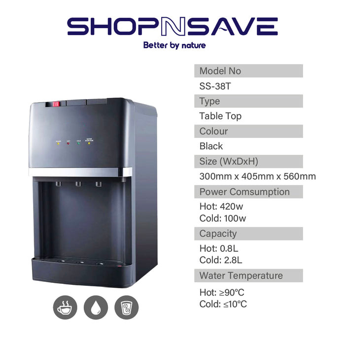 [SELF-COLLECTION ONLY] SHOPNSAVE SS-38T 3in1 [Hot|Ambient|Cold] Table Top Water Dispenser