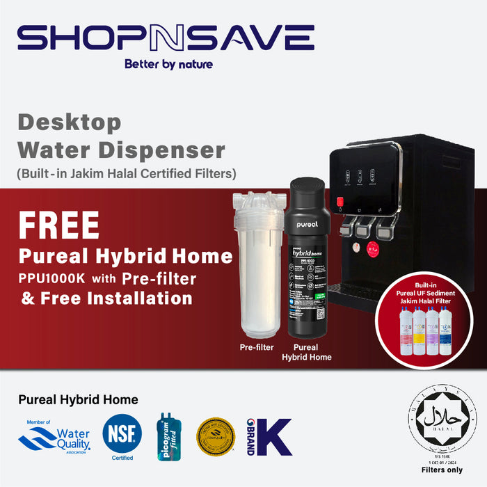 SHOPNSAVE (Promotion FREE Pureal Hybrid Home PPF-1000 with installation) (SS112) Desktop Water Dispenser