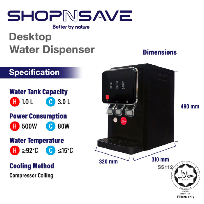 SHOPNSAVE (Promotion FREE Pureal Hybrid Home PPF-1000 with installation) (SS112) Desktop Water Dispenser