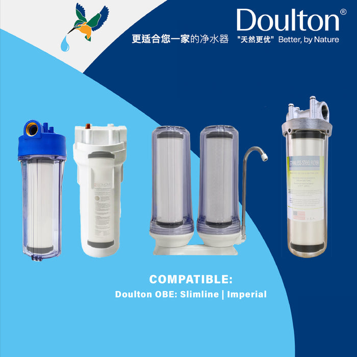 Doulton Imperial OBE Sterasyl Ceramic Filter / Doulton Slimline OBE Sterasyl Ceramic Filter / Doulton Slimline OBE UltracarbCeramic Filter / SS Housing Water Filter, U.S.A STAINLESS STEEL HOUSING WATER FILTER WITH PP FILTER