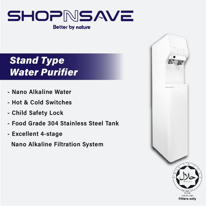 SHOPNSAVE (Promotion FREE Pureal Hybrid Home PPF-1000 with installation + 1 set Pureal Nano Alkaline Filters) Stand Type Water Dispenser