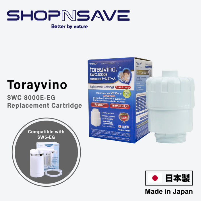 TORAY CARTRIDGE, SWC8000E, 8000L, FOR TORAY SW5-EG COUNTER TOP WATER PURIFIER