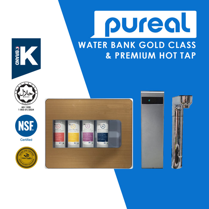 Pureal Nano Alkaline Water Bank with Instant Hot Tap