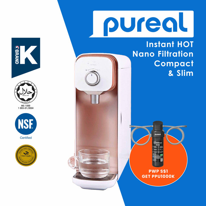 (Jakim Halal Certified)Premium Korea Pureal Hot & Ambient Tankless Pureal Water Purifier PPA-2111